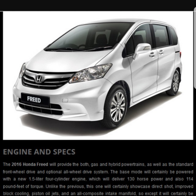 Honda Freed Hybrid 1 5 Auto G 7 Seater Honda Sensing Cars Cars For