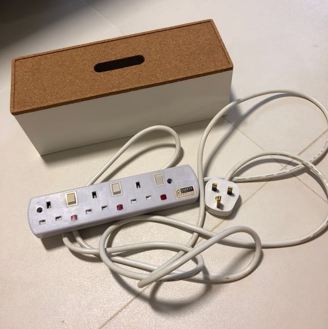 IKEA Cable Management Box & Electric Sockets, Furniture & Home Living