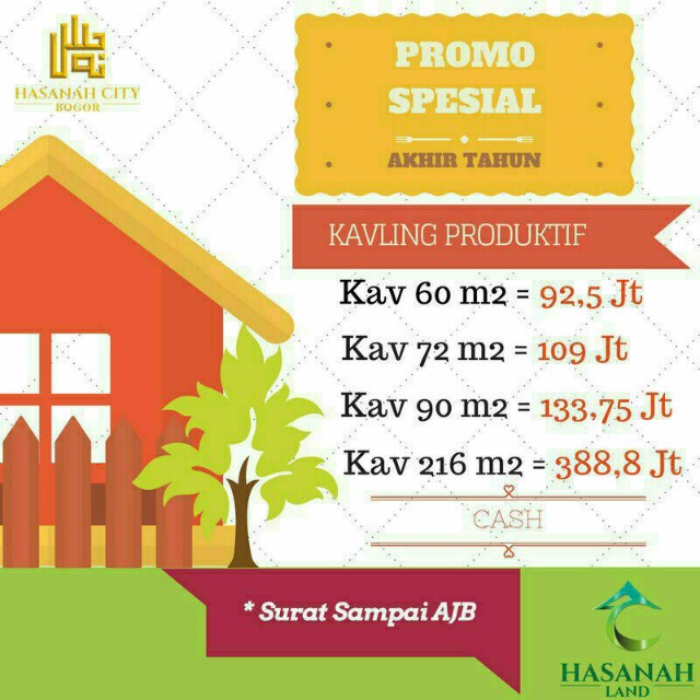 Kavling murah hasanah city parung panjang bogor, Properti 