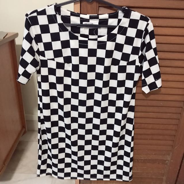 Maysi Leila Checkers Dress Babydoll Dress Women S Fashion