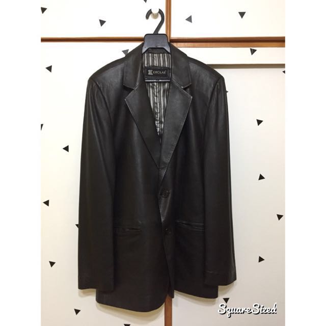 Alfani men's new arrivals leather jacket