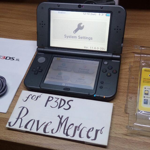 New Nintendo 3DS XL US Version Metallica Black, Video Gaming, Video