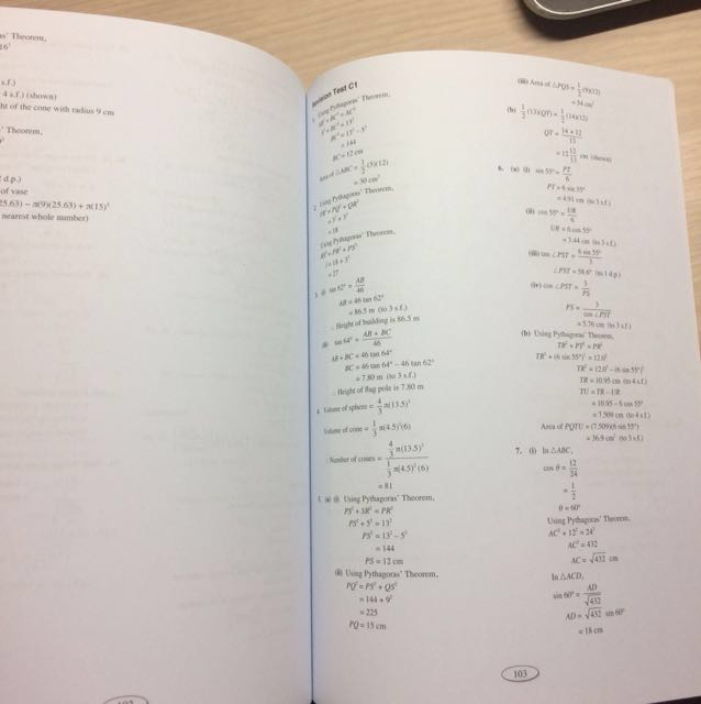 New Syllabus Mathematics 2 7th Edition Workbook Solutions Books Stationery Textbooks On Carousell