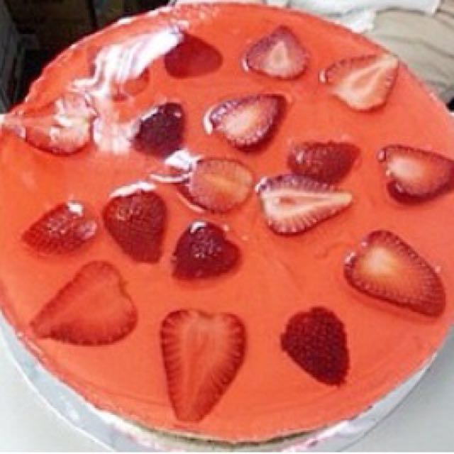 NoBake Jelly Hearts Cheesecake, Food & Drinks, Homemade Bakes on Carousell