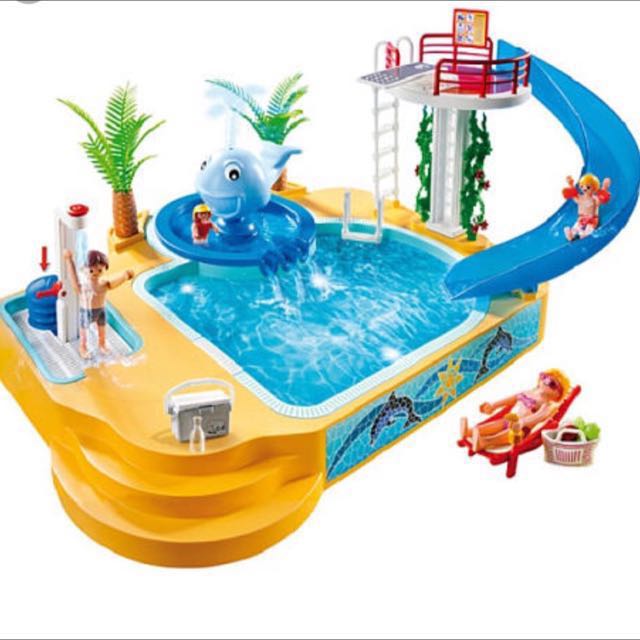 Reserved) Playmobil Set - Real Water With Slide & Whale Fountain 5433 Summer Fun (Brand new, Unopened), Hobbies & Toys, Toys & Games on Carousell