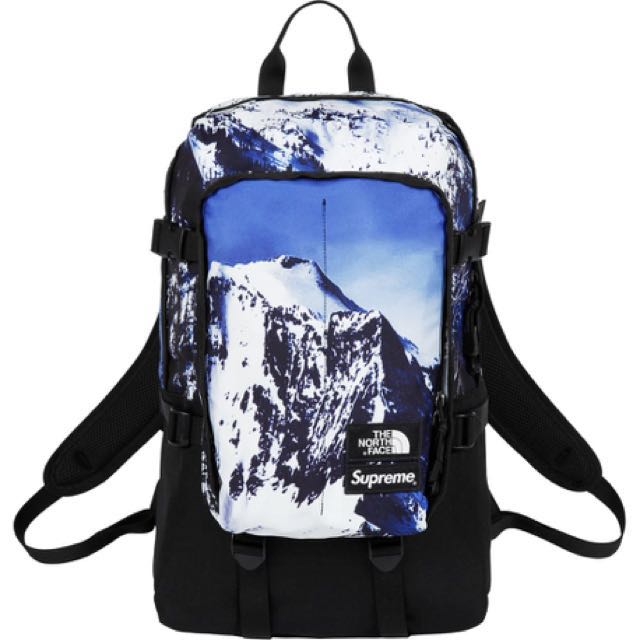 supreme the north face expedition backpack white