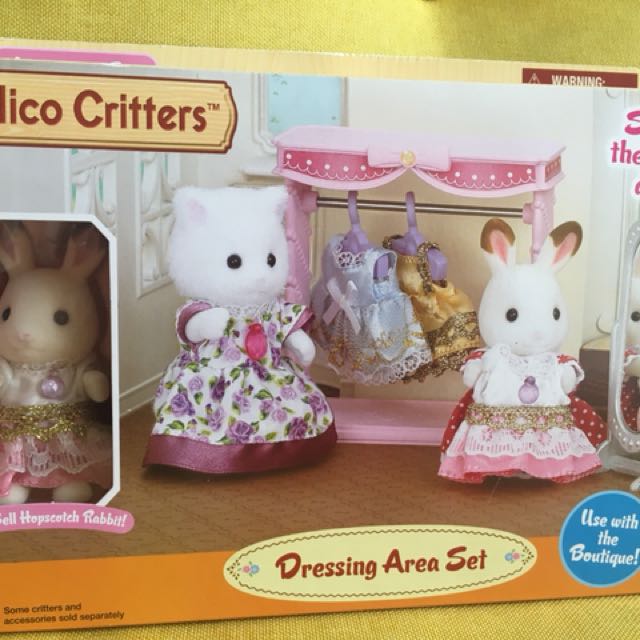 sylvanian families dressing area set