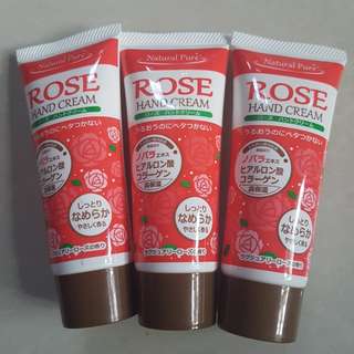 Japan Natural Pure Hand Cream ( Rose)