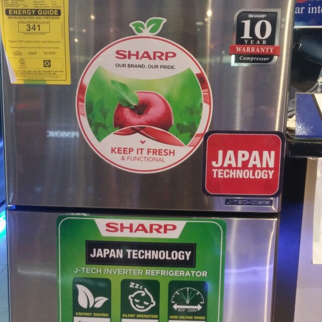 12 cuft Sharp inverter ref model sj-fts12avs-sl (Category: Refrigerators and Freezers) located in Makati City. Submitted by vjkkappliancetrading (Listing ID 143593094, Image 1). Description: Cash offer only Brand new factory sealed With official receipt Sharp inverter no frost 2 door ref 12 cuft Model:sjfts12avs Srp mall prica@29,990 Cash offer@24,990 Price may change without prior noticed Cash on delivery within manila area only Delivery charge 