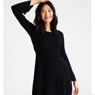 AE AHH-MAZINGLY SOFT BELL-SLEEVE SWEATER DRESS