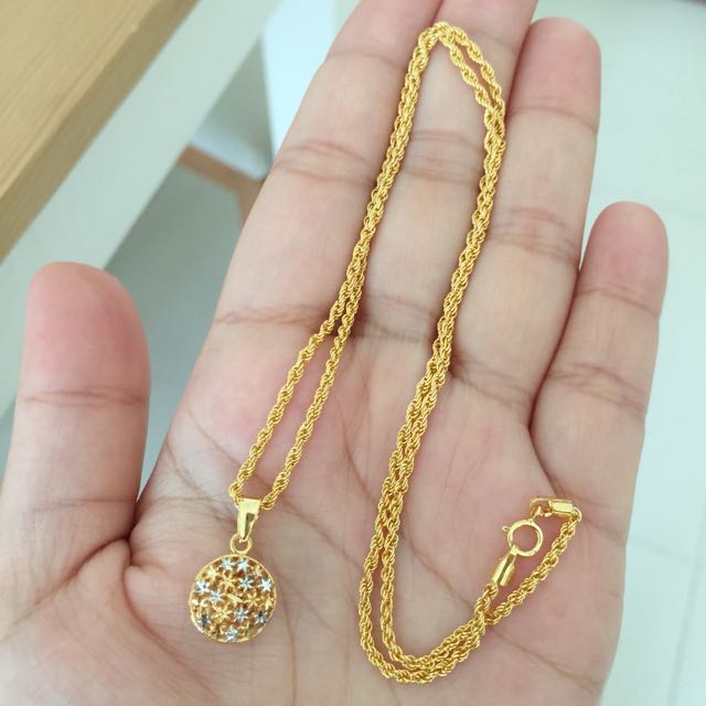 Gold necklace top 21k