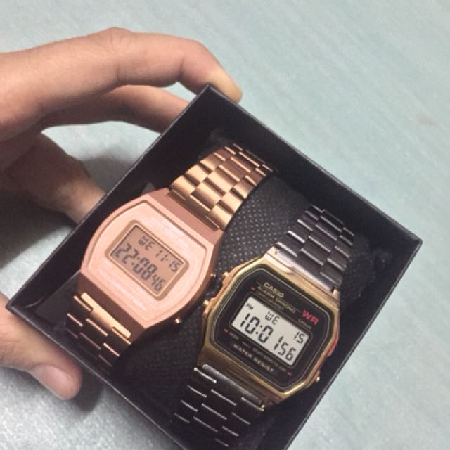 Jam casio 2025 couple set