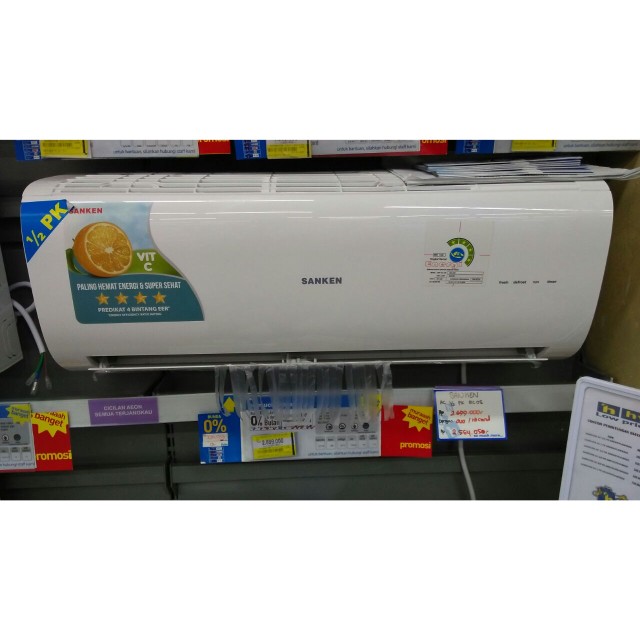 Harga Ac Sanken 1 Pk Ac Sanken 1 2 Pk Dp 0 Bunga Ringan Serba Serbi Di Carousell