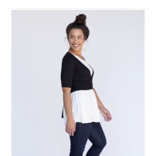 Agnes and new arrivals dora crossover sweater