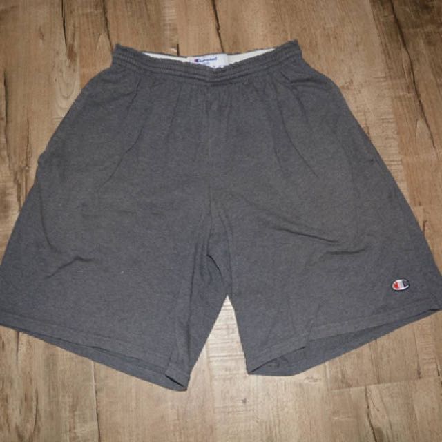 champion grey sweat shorts
