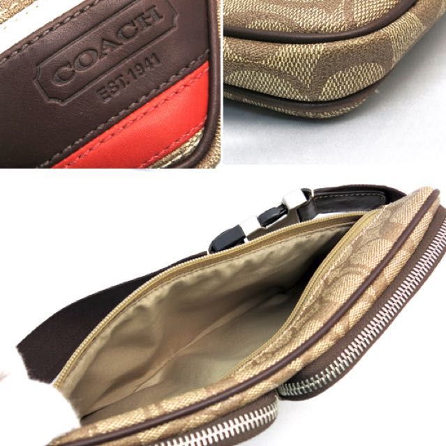 Coach heritage stripe hip bag hot sale