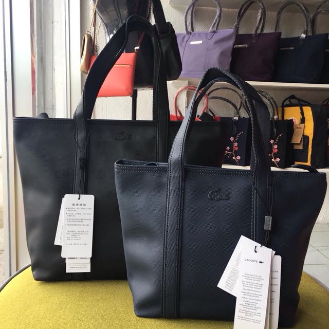 Lacoste classic tote bag store