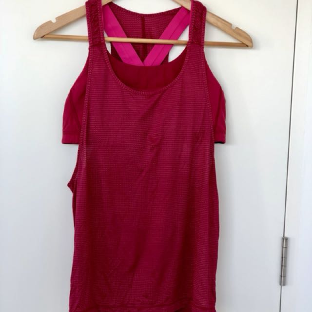 lululemon shirt with built in sports bra