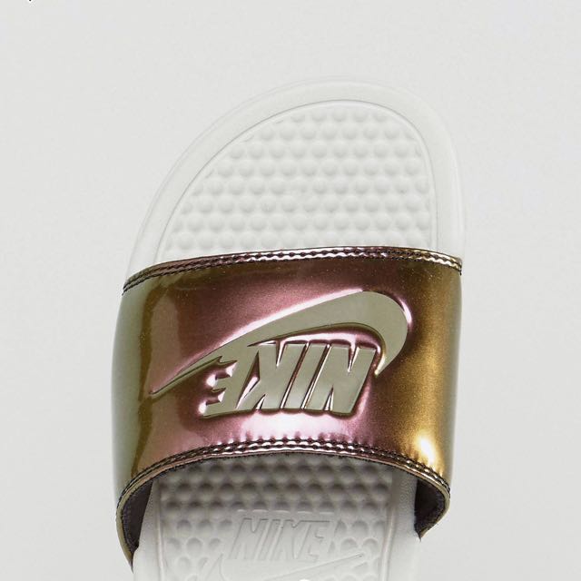 Nike benassi iridescent on sale