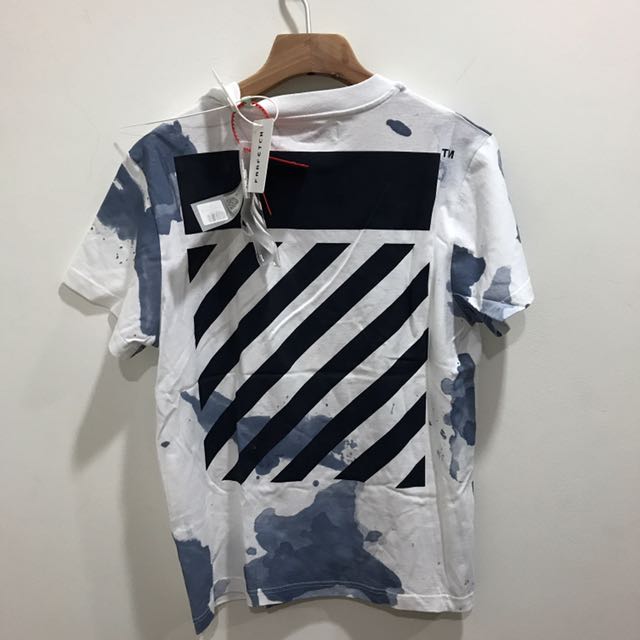 off white liquid tee