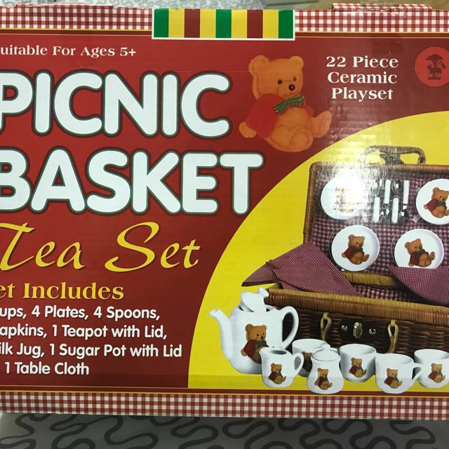 Picnic Basket Tea Set, Babies & Kids, Baby Nursery & Kids Furniture
