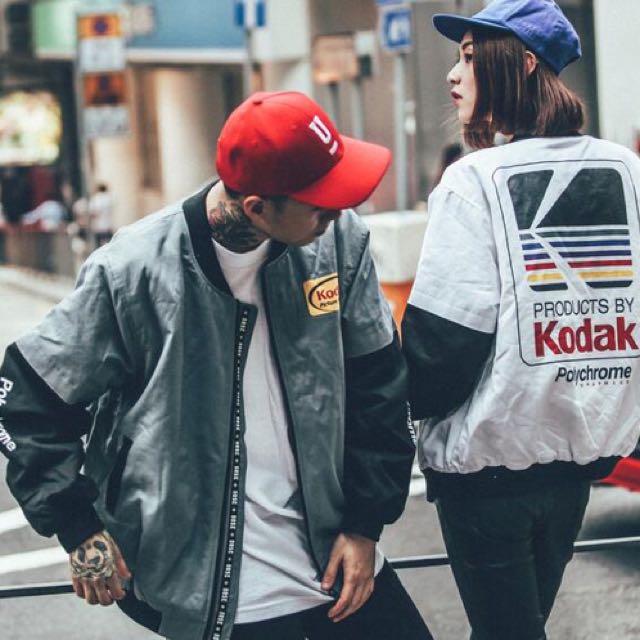 POPULAR KODAK bomber jacket in black