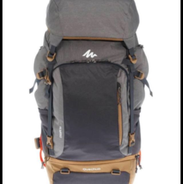 QUECHUA Escape Backpack 50L Grey 