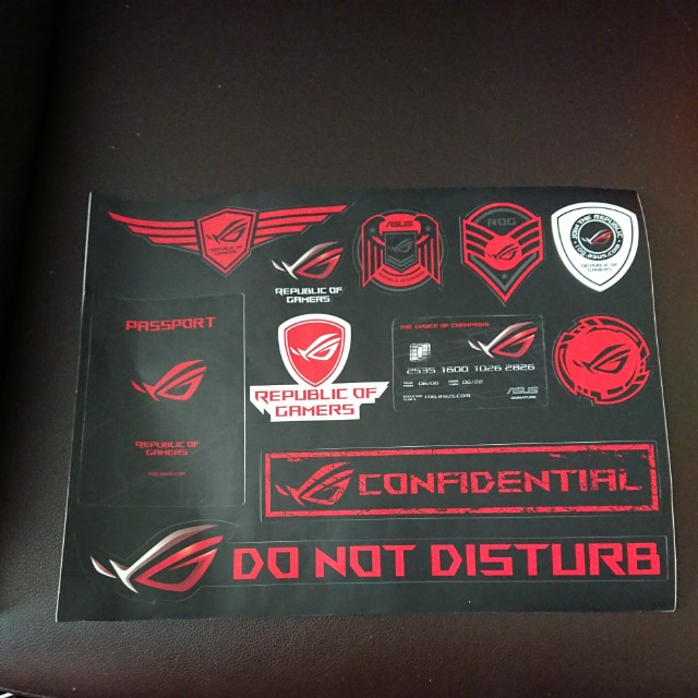 ROG sticker x 2, Everything Else on Carousell
