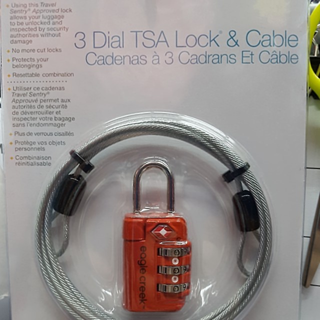 eagle creek cable tsa lock