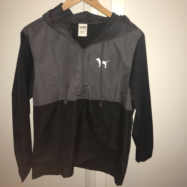 victoria secret pink half zip