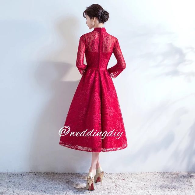Wedding Tea Ceremony Kua Red Dress Chinese Budgetbride Wedding Tea Ceremony Kua Red Dress Chinese Budgetbride Budgetwedding Women S Fashion Clothes Dresses Skirts On Carou