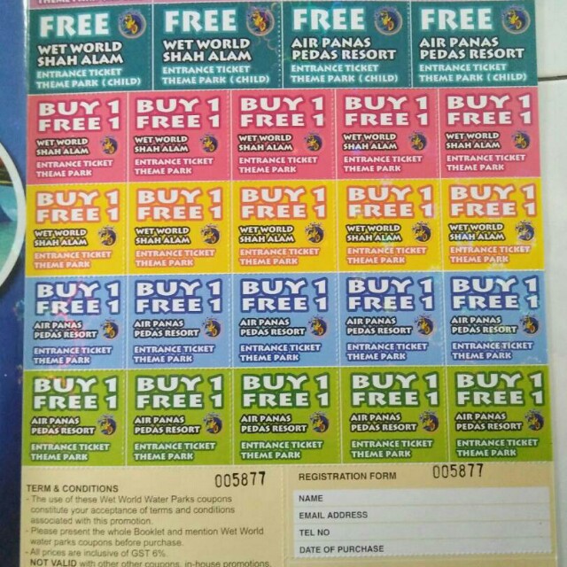 Wet World Tickets Vouchers Event Tickets On Carousell
