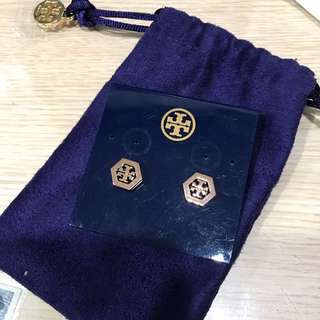 Tory Burch 六角logo耳環