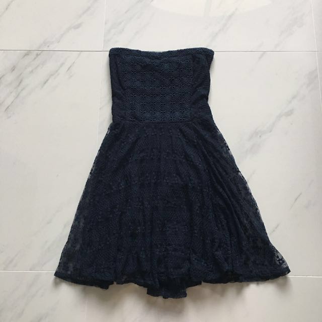 abercrombie blue dress