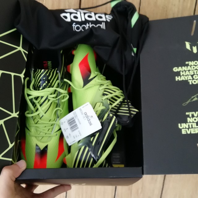 Adidas Messi 15.1 FG Kasut Bola Boot Futsal Sports Equipment Sports Games Racket Ball Sports on Carousell
