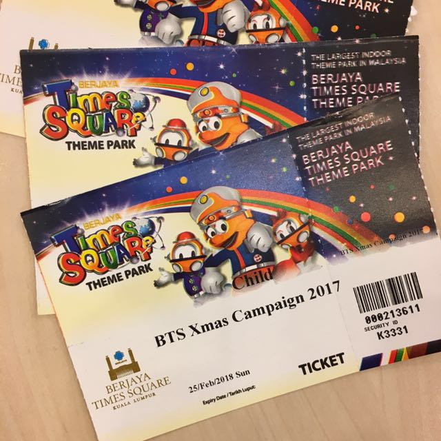 Berjaya Times Square Theme Park Entrance Ticket Tickets