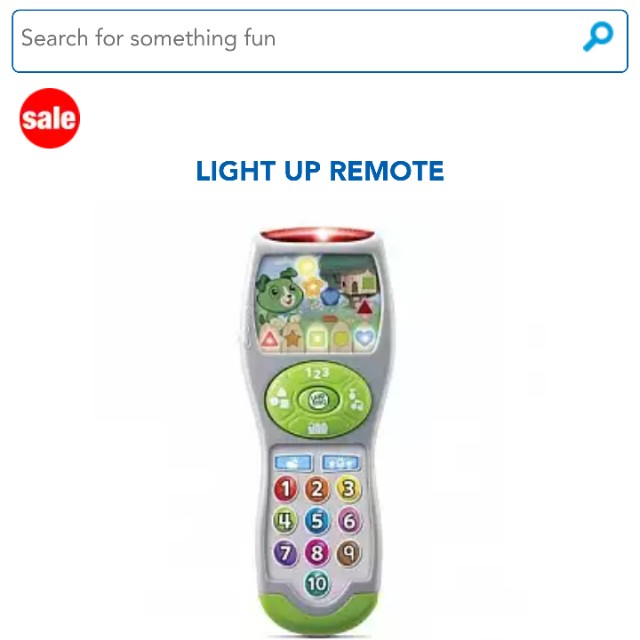 leapfrog light up remote