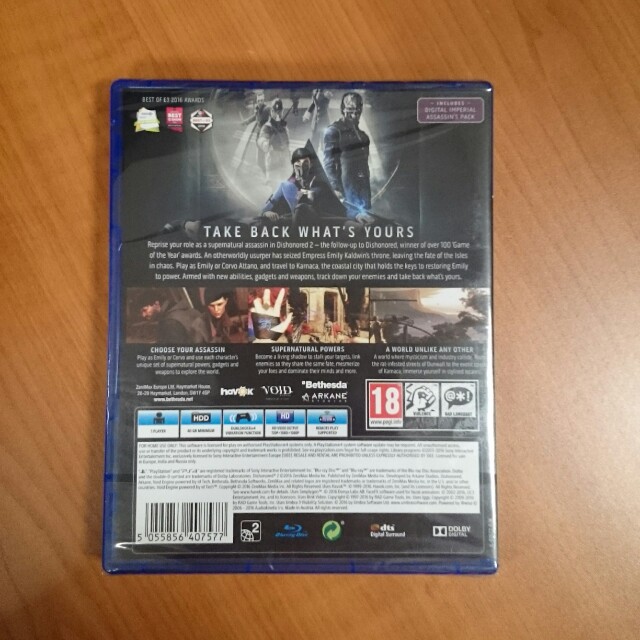 Ps4 Dishonored 2 Toys Games Video Gaming Video Games On Carousell