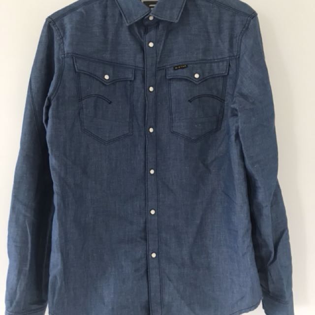 g star denim shirts