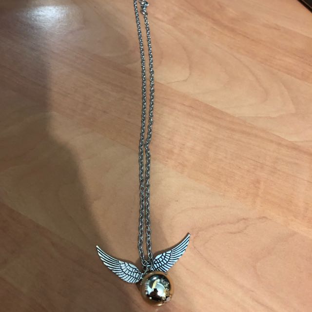 golden snitch necklace