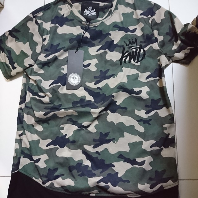 Kings Will Dream Camo Longline Tee Men S Fashion Clothes On