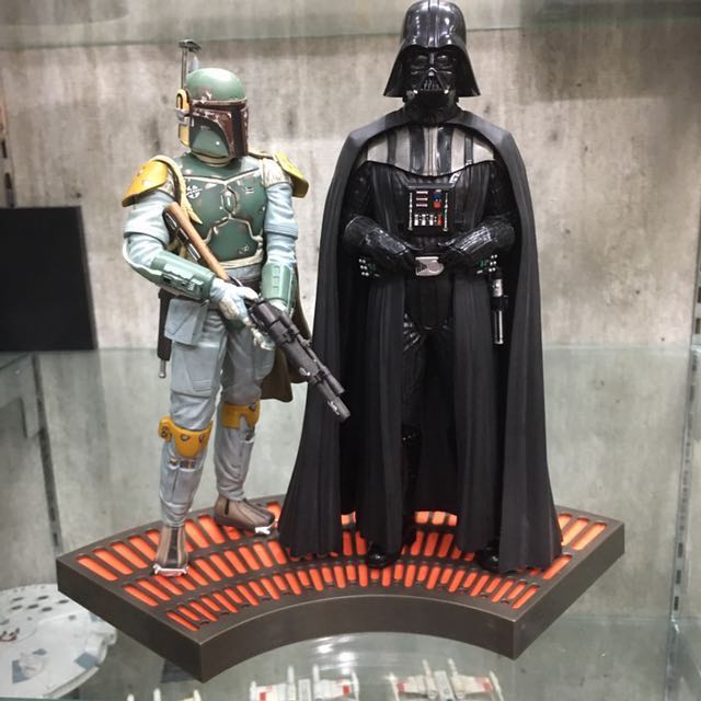 Kotobukiya Star Wars Artfx Darth Vader And Boba Fett Cloud
