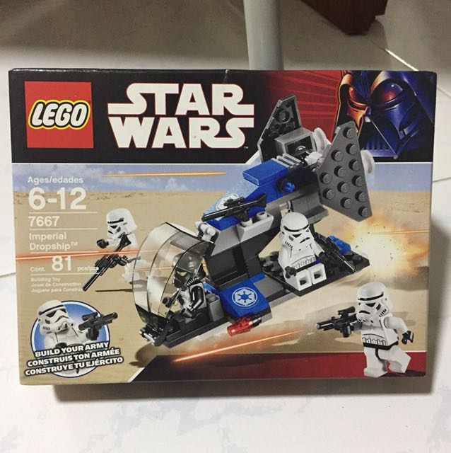 Lego Star Wars 7667 Imperial Dropship Toys Games Bricks Figurines On Carousell