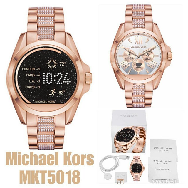 NEW MICHAEL KORS MKT5018 BRADSHAW ACCESS ROSE GOLD TOUCHSCREEN