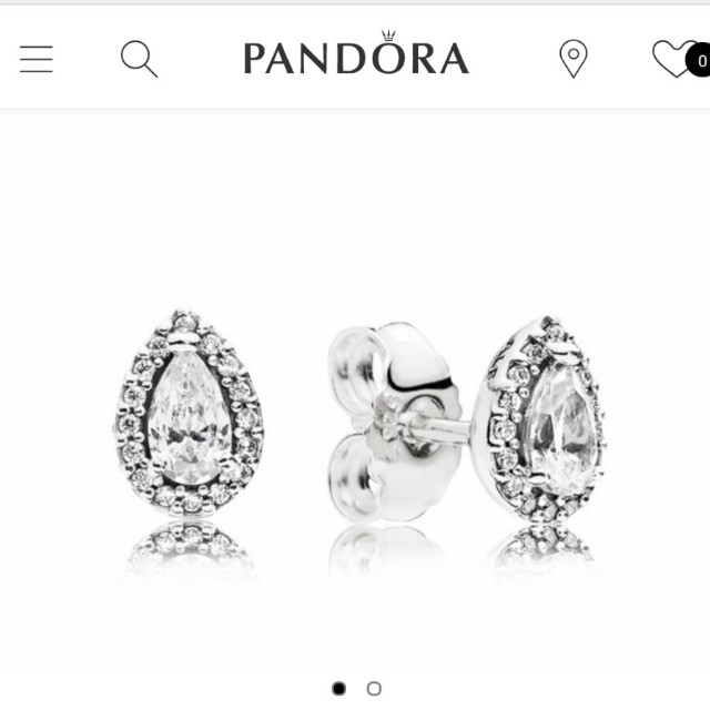 Radiant teardrop earrings top pandora