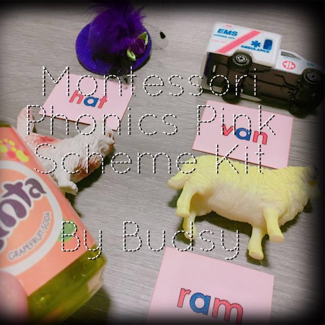 (PM for price of kit) Montessori Phonics Pink Scheme Kit, Hobbies ...