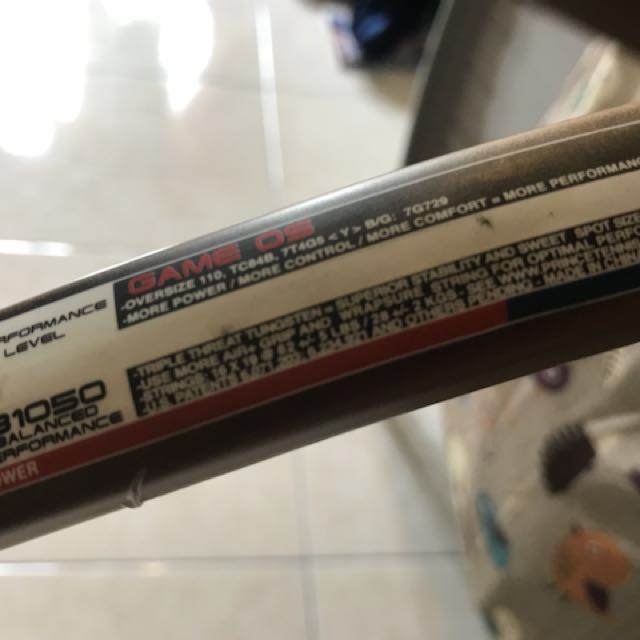 PRINCE B1050 TENNIS RACKET RACQUET (POWER CONTROL), Free bag, Sports