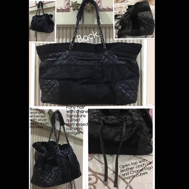 Reserved-Authentic Chanel Black Pony Hair Quilted Calfskin leather Grand Shopping  Tote HandBag, serial : 10756650, Women's Fashion, Bags & Wallets, Tote Bags  on Carousell