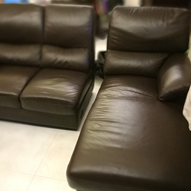 sea horse part leather sofa dix3 furniture home living furniture sofas on carousell