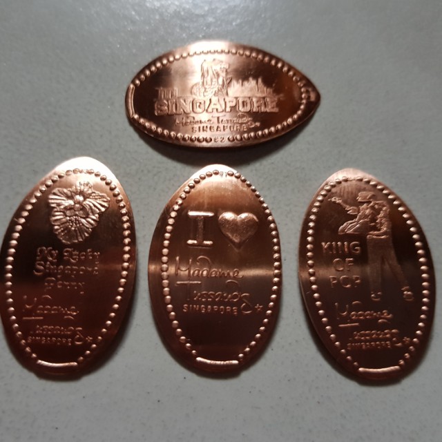Singapore Pressed Penny / Elongated Coin Madame Tussauds Singapore